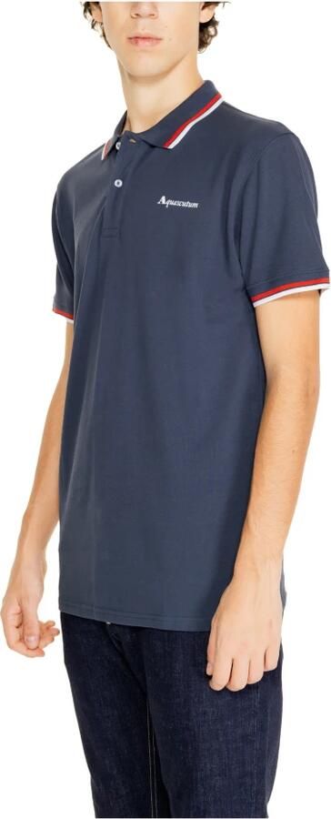 Aquascutum Polo Shirt Korte Mouw ACTIVE COTTON STRIPES POLO AA_SS23_PO002 - Foto 2