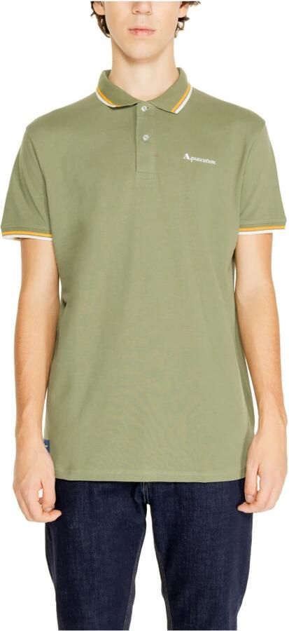 Aquascutum Polo Shirt Korte Mouw ACTIVE COTTON STRIPES POLO AA_SS23_PO002 - Foto 5