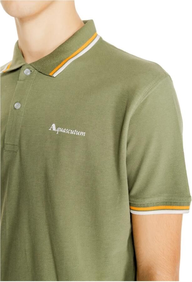 Aquascutum Polo Shirt Korte Mouw ACTIVE COTTON STRIPES POLO AA_SS23_PO002