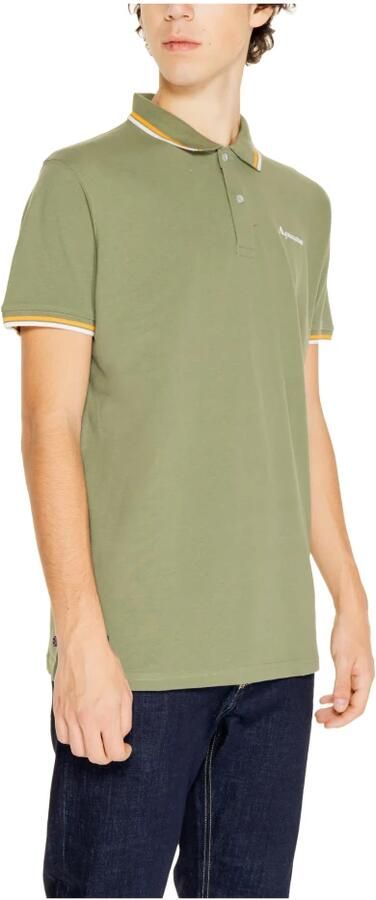 Aquascutum Polo Shirt Korte Mouw ACTIVE COTTON STRIPES POLO AA_SS23_PO002 - Foto 3