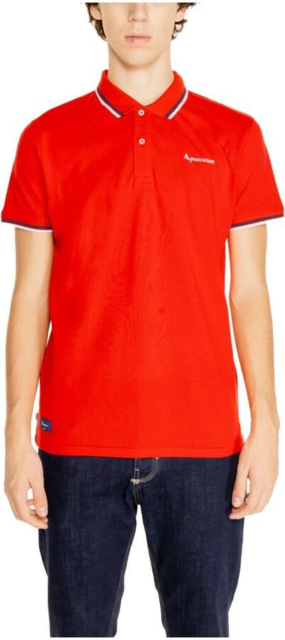 Aquascutum Polo Shirt Korte Mouw ACTIVE COTTON STRIPES POLO AA_SS23_PO002 - Foto 3