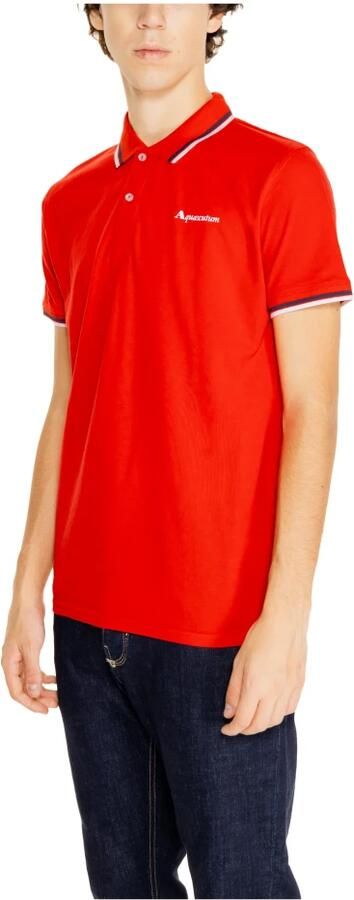 Aquascutum Polo Shirt Korte Mouw ACTIVE COTTON STRIPES POLO AA_SS23_PO002 - Foto 2