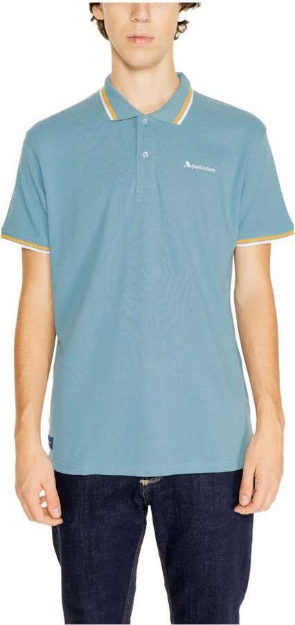 Aquascutum Polo Shirt Korte Mouw ACTIVE COTTON STRIPES POLO AA_SS23_PO002 - Foto 3