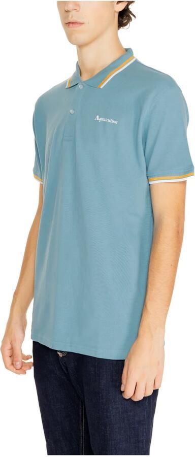 Aquascutum Polo Shirt Korte Mouw ACTIVE COTTON STRIPES POLO AA_SS23_PO002 - Foto 2