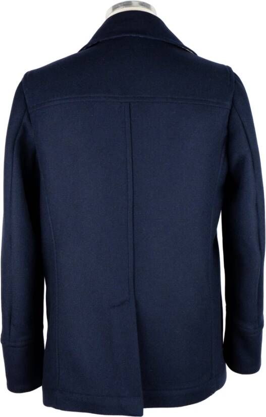 Aquascutum blauw wollen jasje Blauw Heren