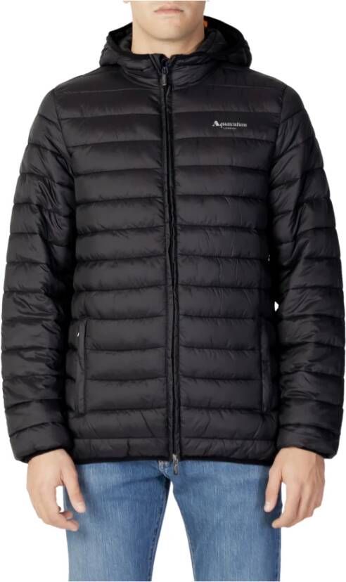 Aquascutum mannen & Zwarte jas Zwart Heren