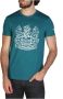 Aquascutum Katoenen T-shirt met logo detail Green Heren - Thumbnail 2