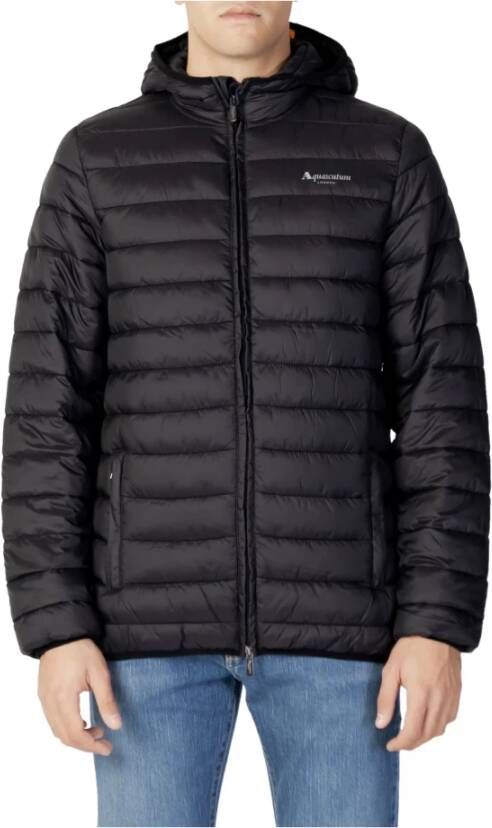 Aquascutum mannen & Zwarte jas Zwart Heren
