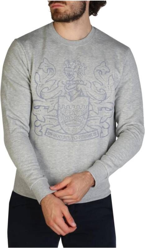 Aquascutum Heren Lente Zomer Sweatshirt Gray Heren