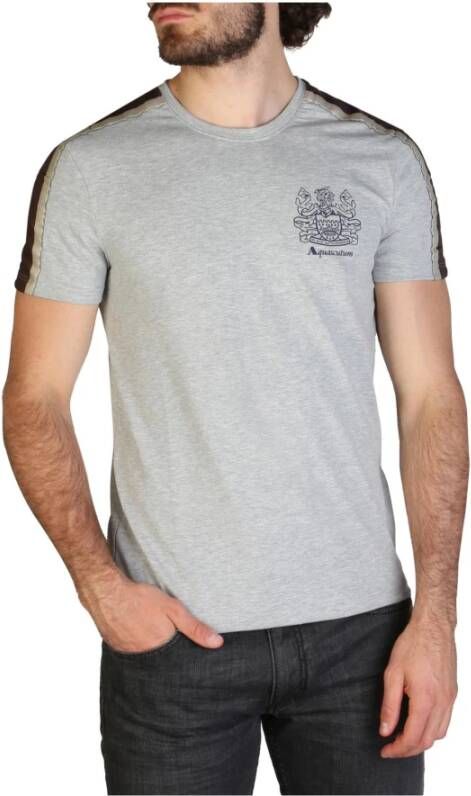 Aquascutum Heren T-shirt met korte mouwen Gray Heren - Foto 3