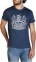 Aquascutum Heren T-shirt met korte mouwen en ronde hals Blue Heren - Thumbnail 4