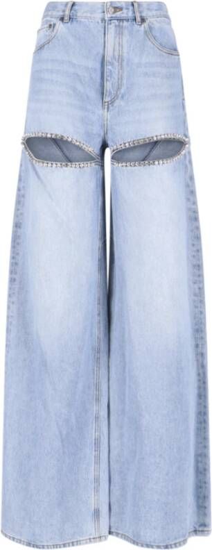 Area Loose-fit Jeans Blauw Dames