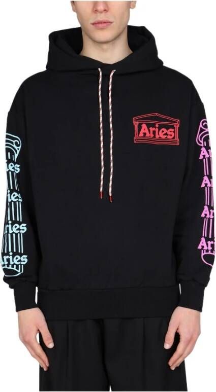 Aries Logo print sweatshirt Zwart Heren