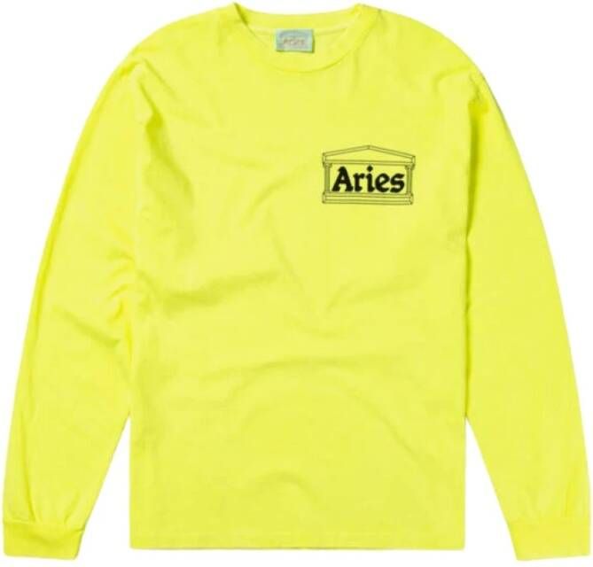 Aries Sweatshirt Yellow Heren
