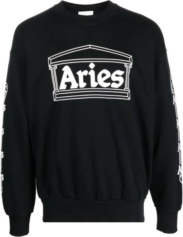 Aries Sweatshirt Zwart Heren