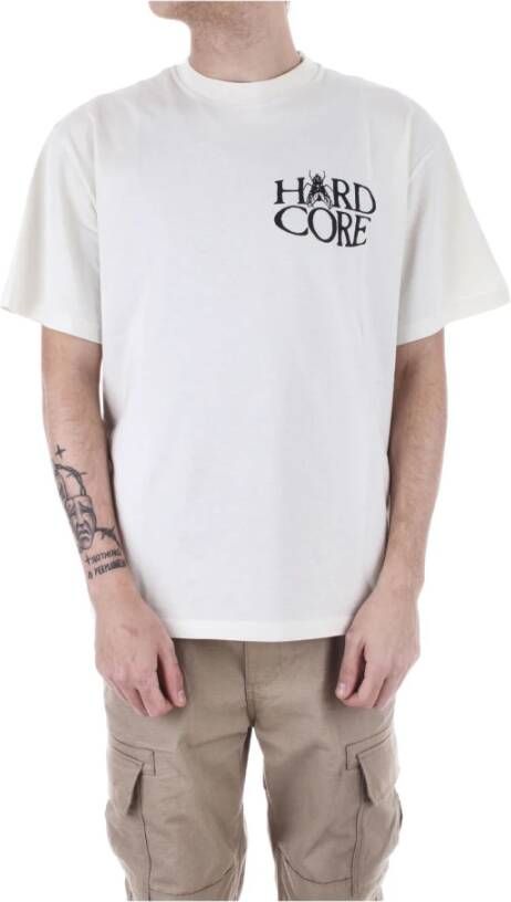Aries Palms Grafische Print T-Shirt White Heren