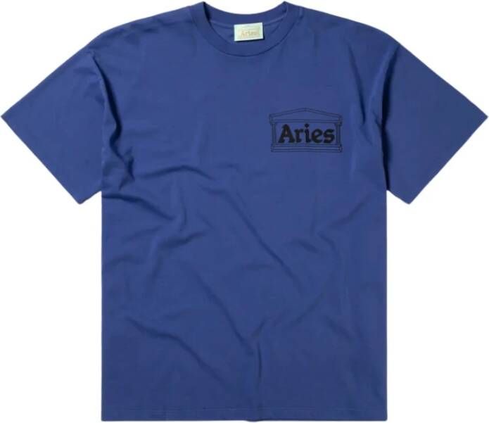 Aries T-Shirts Blauw Heren