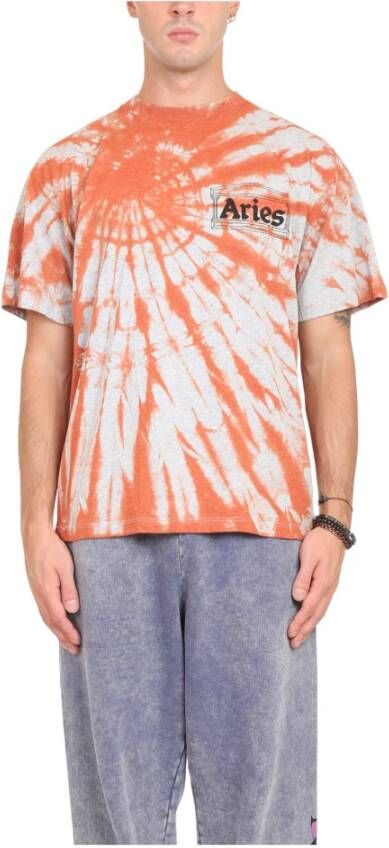 Aries T-shirts Oranje Heren