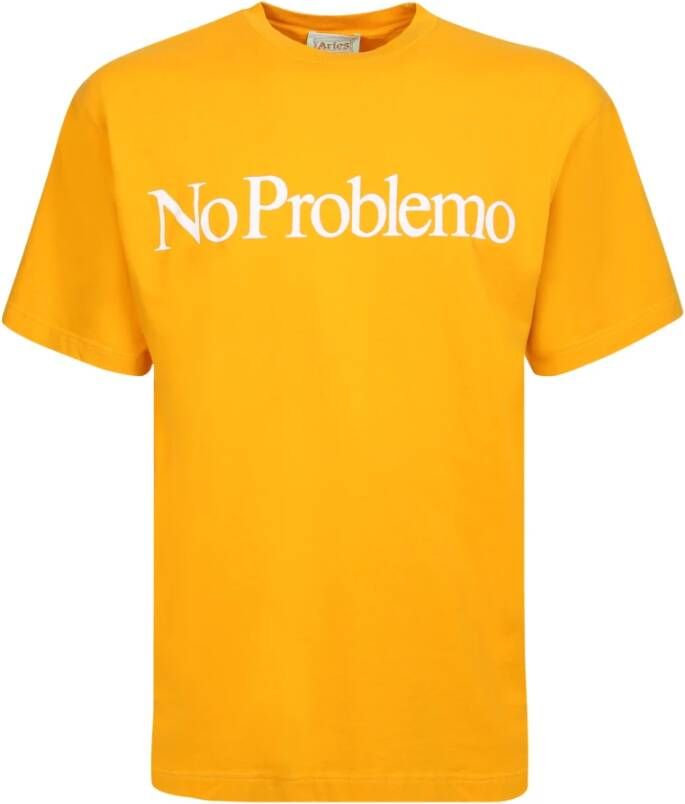Aries T-Shirts Oranje Heren