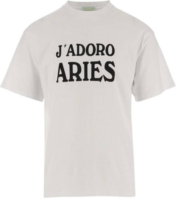 Aries T-Shirts White Heren