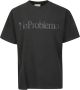 Aries Zwarte Katoenen T-shirt met Bedrukt Logo Black Heren - Thumbnail 2