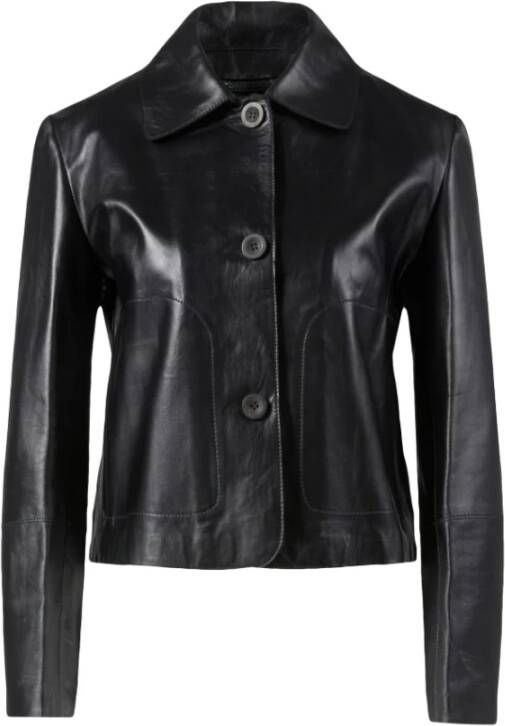 Arma Leather Jackets Zwart Dames