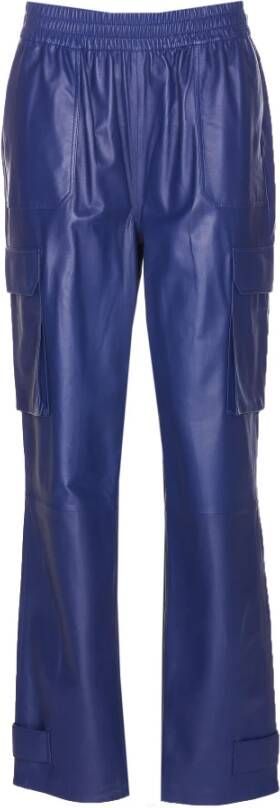 Arma Leather Trousers Blauw Dames