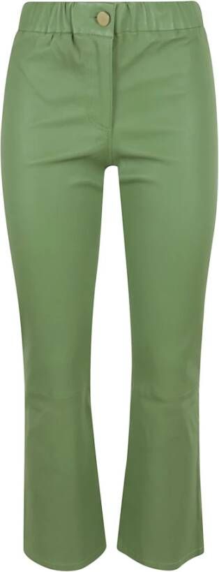 Arma Leather Trousers Groen Dames