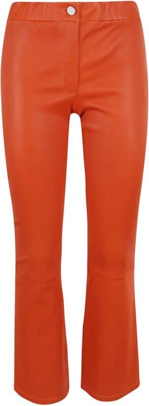Arma Leather Trousers Oranje Dames