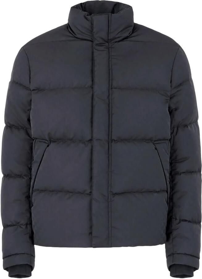 Armani Blauwe Jassen voor Mannen Blue Heren