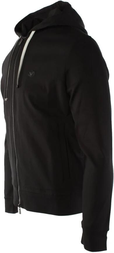 Emporio Armani Blauwe Zip-through Sweatshirt met Logo Appliqué Blue Heren - Foto 15