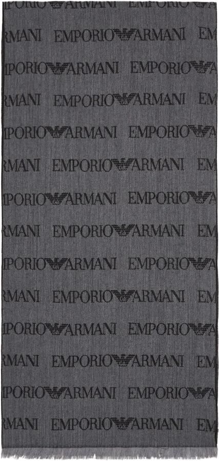 Emporio Armani Stijlvolle Sjaals voor elke gelegenheid Gray Heren