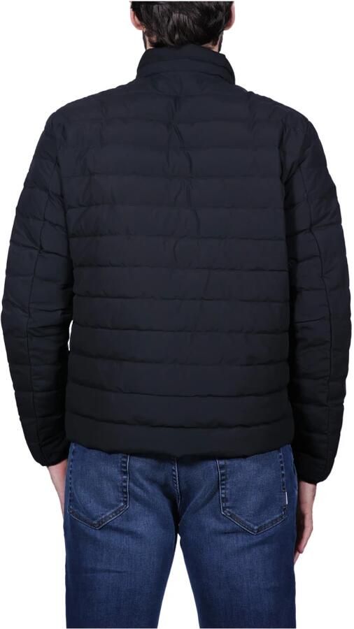 Emporio Armani Paddedylon Hoge Kraag Zwarte Puffer Jas Black Heren - Foto 4