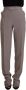 Armani Brown High Waist Silk Tapered Long Pants Bruin Dames - Thumbnail 1