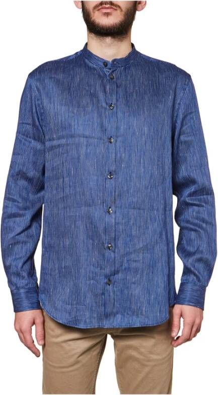 Armani Casual overhemd Blauw Heren