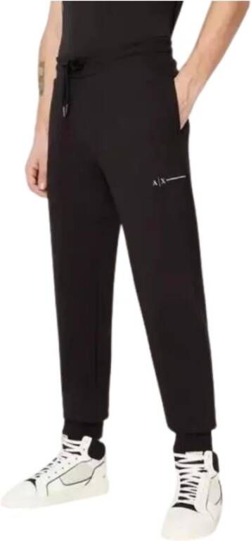 Armani Exchange Heren Zwarte Broek Lente Zomer Black Heren