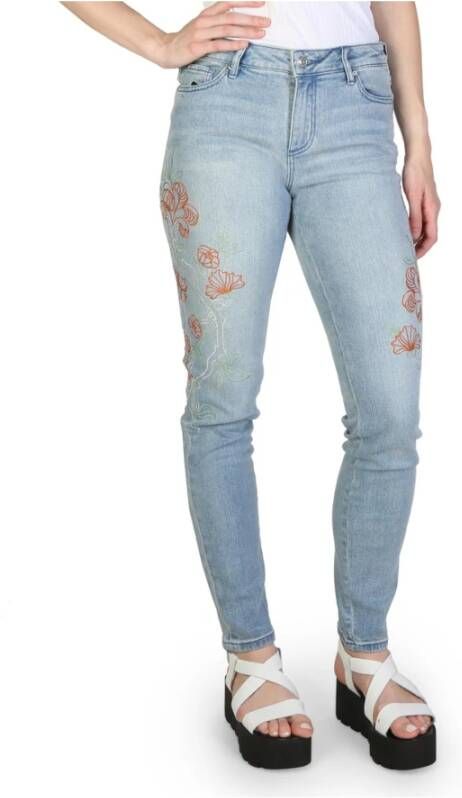 Armani Dames Skinny Jeans Lente Zomer Collectie Blauw Dames