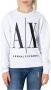 Armani Exchange Wit Print Sweatshirt Lente Zomer Vrouwen White Dames - Thumbnail 1