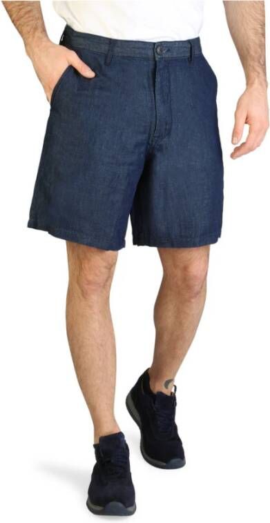 Armani Heren Shorts Lente Zomer Collectie Blauw Heren