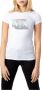Armani Exchange Bedrukt T-shirt met ronde hals voor dames White Dames - Thumbnail 2