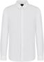 Armani Exchange Witte Popeline Logo Overhemd Lange Mouw White Heren - Thumbnail 1