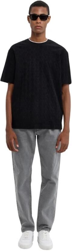 Armani Exchange ASV Regular Fit T-shirt met contrasterende ronde hals Black Heren - Foto 2