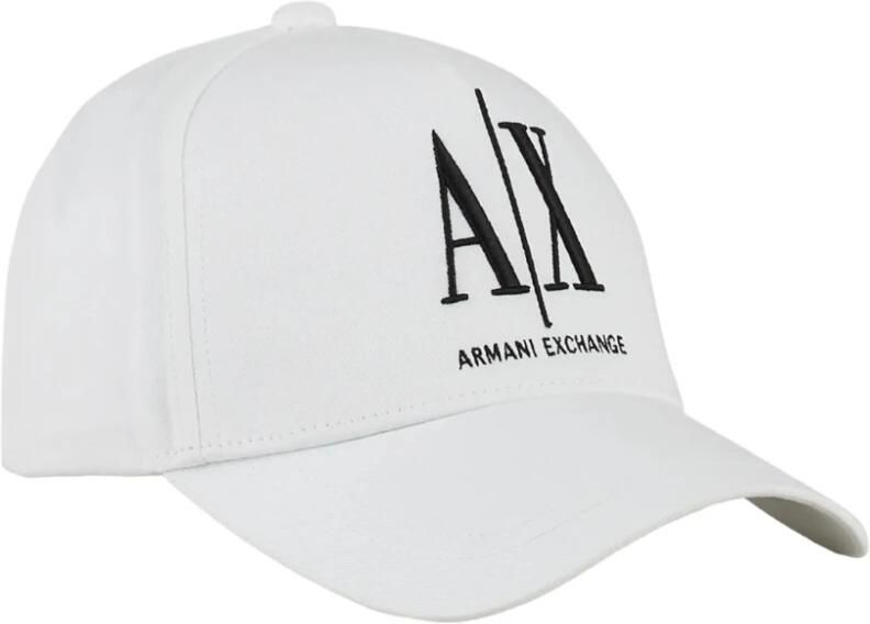 Armani Exchange Baseball Cap Classic Style White Heren - Foto 3