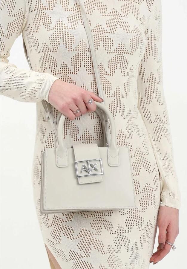 Armani Exchange Stijlvolle Dames Schoudertas Gray Dames - Foto 7