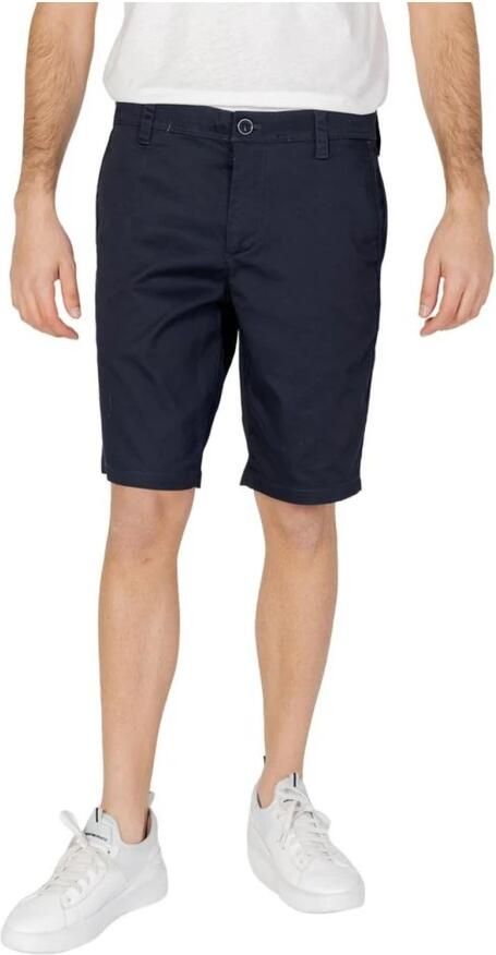 EAX Korte Broek Stretch Chino Shorts voor heren marineblauw - Foto 4