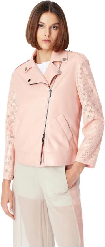 Armani Exchange Leren jack met reverskraag - Foto 2