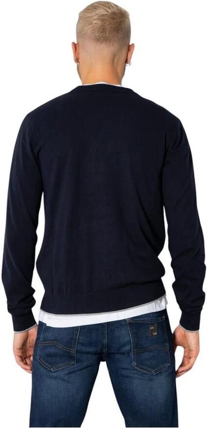 Armani Exchange Blauwe Rondehals Gebreide Kleding voor Mannen Blue Heren - Foto 8