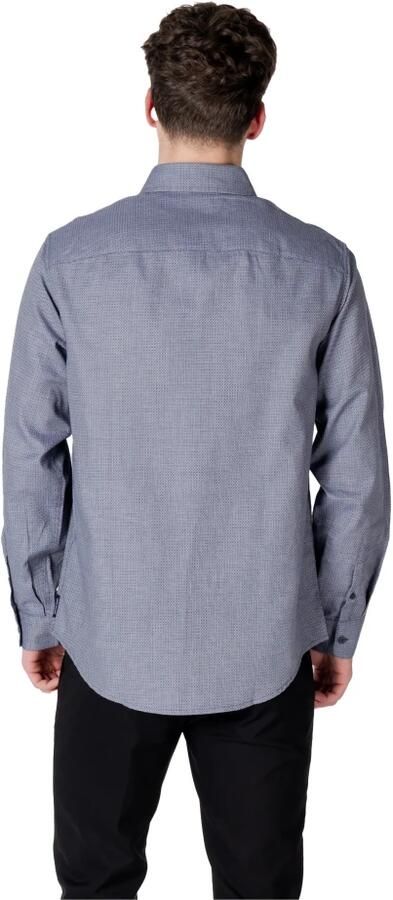 Armani Exchange Elegante herenoverhemd met lange mouwen Blue Heren - Foto 5