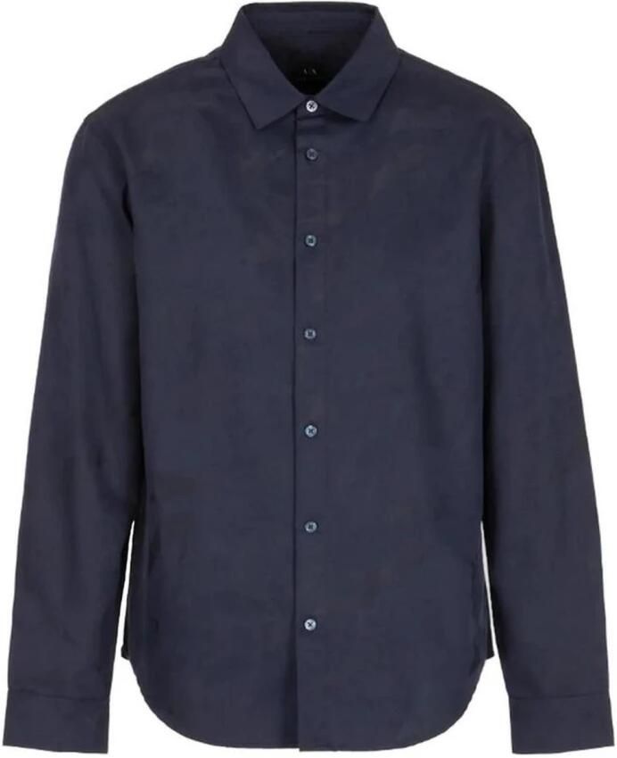 Armani Exchange Vrijetijdsoverhemd met fijn gestructureerd labelmotief model 'CAMO' - Foto 3