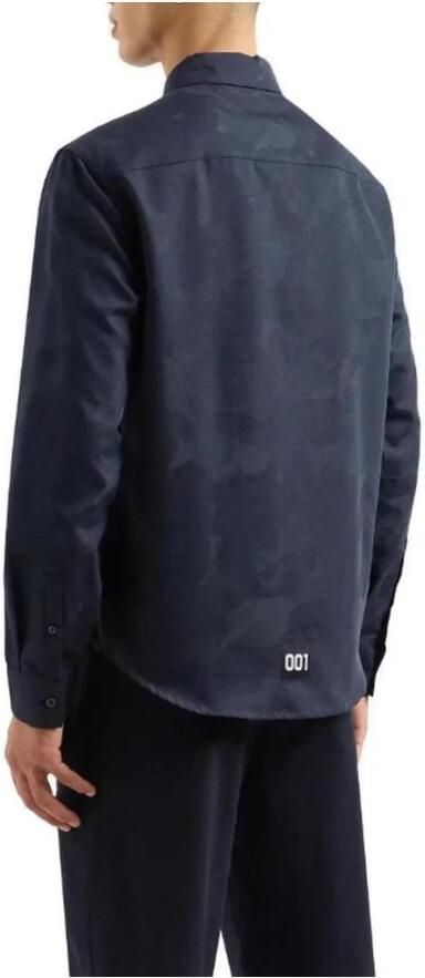 Armani Exchange Vrijetijdsoverhemd met fijn gestructureerd labelmotief model 'CAMO' - Foto 2
